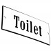 Emaljskylt Toilet vit - svart 12 x 5 cm modell 4 Emaljskylt Toilet vit - svart 12 x 5 cm modell 4