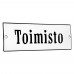 Emaljskylt Toimisto vit - svart 15 x 5 cm modell 4 Emaljskylt Toimisto vit - svart 15 x 5 cm modell 4
