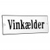 Emaljskylt Vinkælder vit - svart 15 x 5 cm modell 4 Emaljskylt Vinkælder vit - svart 15 x 5 cm modell 4