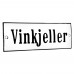 Emaljskylt Vinkjeller vit - svart 15 x 5 cm modell 4 Emaljskylt Vinkjeller vit - svart 15 x 5 cm modell 4