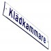 Emaljskylt Klädkammare vit - blå 20 x 5 cm modell 1 Emaljskylt Klädkammare vit - blå 20 x 5 cm modell 1