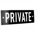 Emaljskylt PRIVATE svart - vit 10 x 3 cm modell 21 Emaljskylt PRIVATE svart - vit 10 x 3 cm modell 21