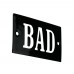 Emaljskylt BAD svart - vit 7 x 4 cm modell 23 Emaljskylt BAD svart - vit 7 x 4 cm modell 23