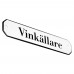 Emaljskylt Vinkällare vit - svart 10 x 2 cm modell 30