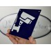 Emaljskylt CCTV Large blå - vit 15 x 15 cm modell 34