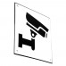 Emaljskylt CCTV Large vit - svart 15 x 15 cm modell 35 Emaljskylt CCTV Large vit - svart 15 x 15 cm modell 35