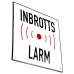 Emaljskylt INBROTTS LARM vit - svart 15 x 15 cm modell 35 Emaljskylt INBROTTS LARM vit - svart 15 x 15 cm modell 35