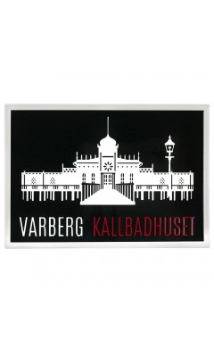 Emaljmotiv Varberg kallbadhus svart - vit x cm modell S1 Emaljmotiv Varberg kallbadhus svart - vit x cm modell S1