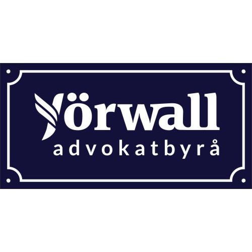 jörwall advokatbyrå koboltblå - vit 30 x 15 cm